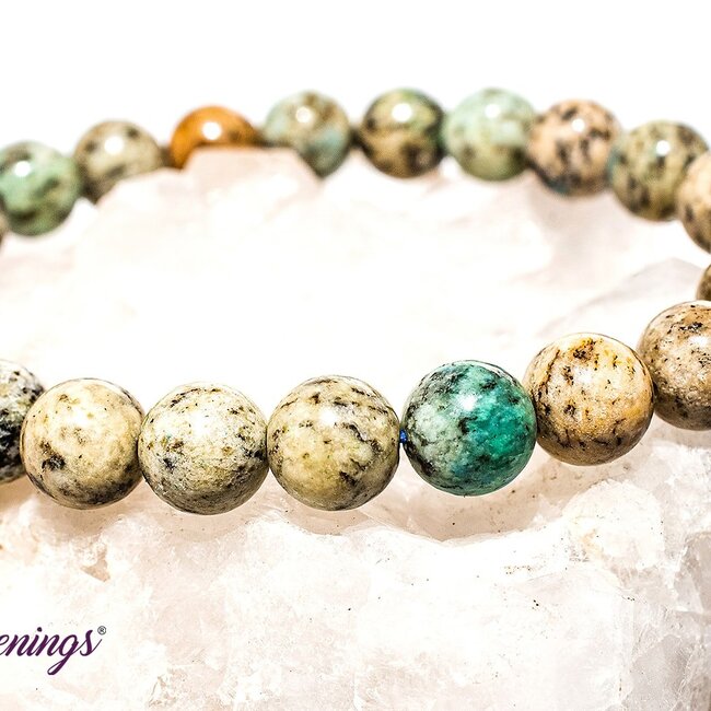 K2 with Azurite Bracelets - 8mm