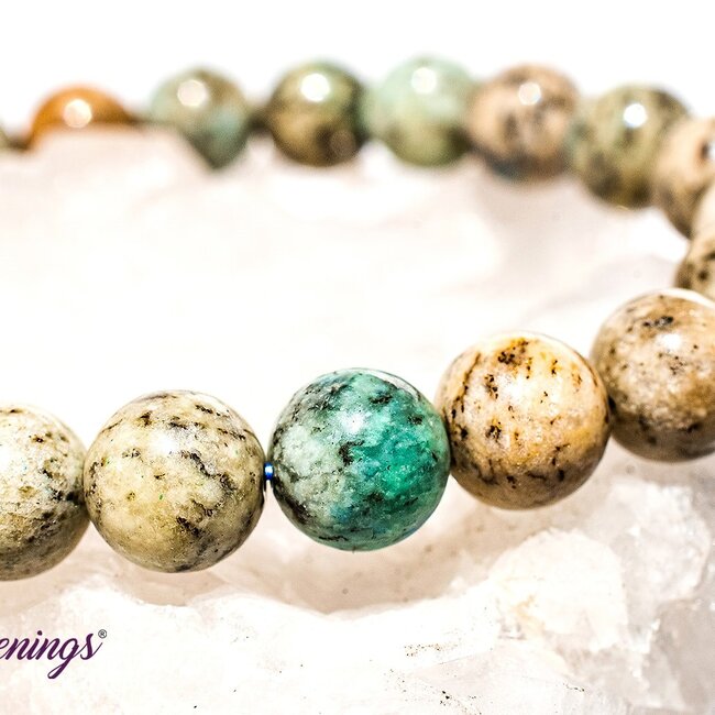 K2 with Azurite Bracelets - 8mm