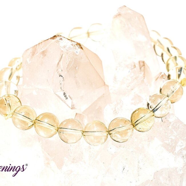 Lemon Yellow Quartz Bracelets - 8mm (AAA Grade)