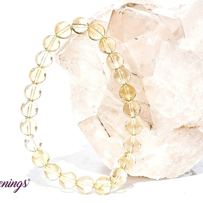 Lemon Yellow Quartz Bracelets - 8mm (AAA Grade)