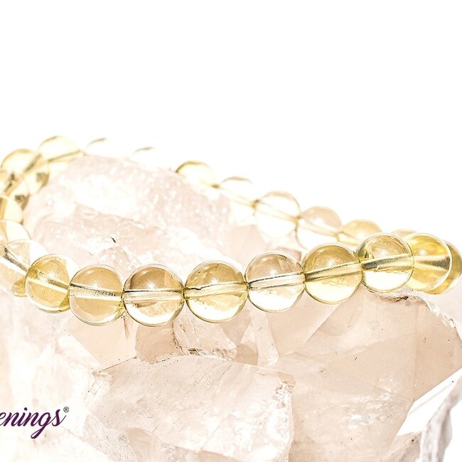 Lemon Yellow Quartz (AAA Grade) Bracelets - 8mm