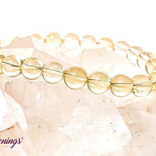 Lemon Yellow Quartz Bracelets - 8mm (AAA Grade)