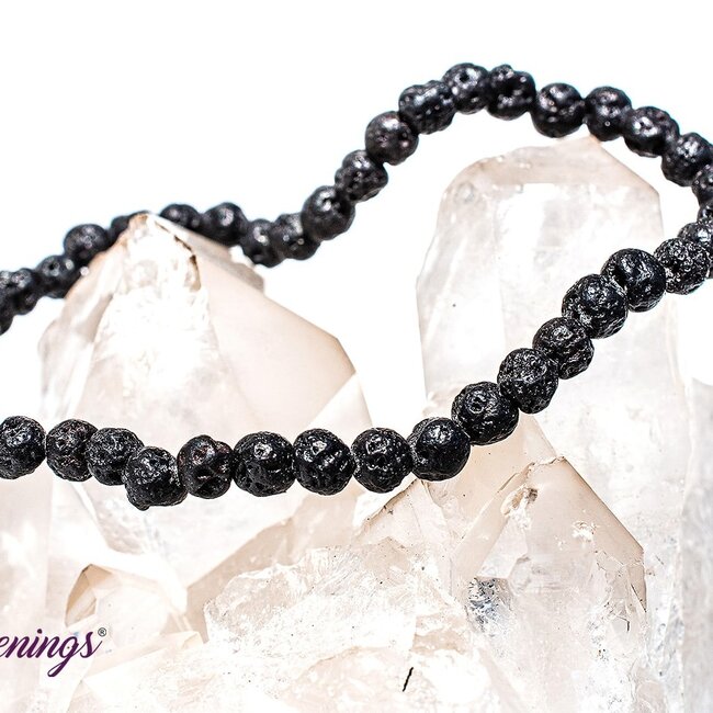 Lava Stone Bracelets - 4mm Mini