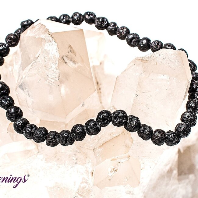 Lava Stone Bracelets - 4mm Mini