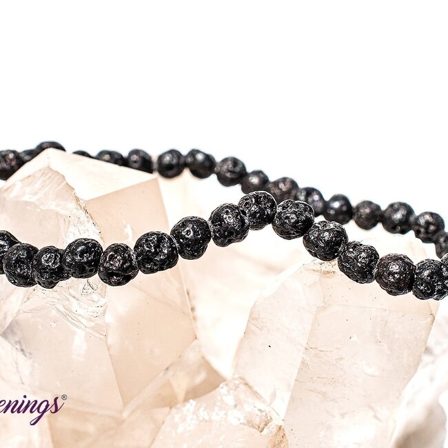 Lava Stone Bracelets - 4mm Mini