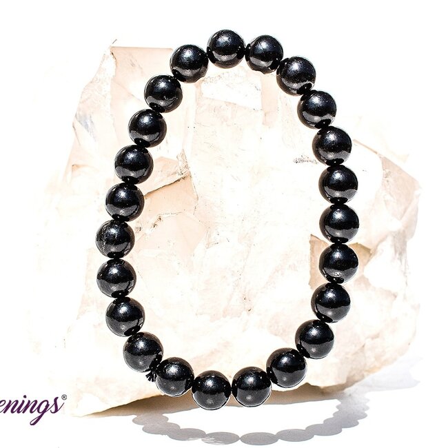 Jet (Lignite) Bracelets - 8mm