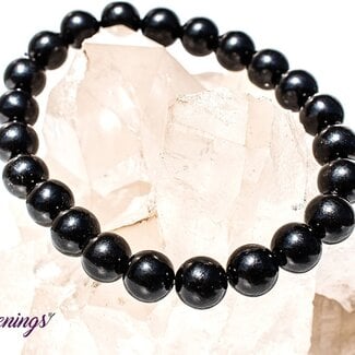 Jet (Lignite) Bracelets - 8mm