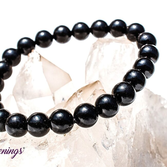 Jet (Lignite) Bracelets - 8mm