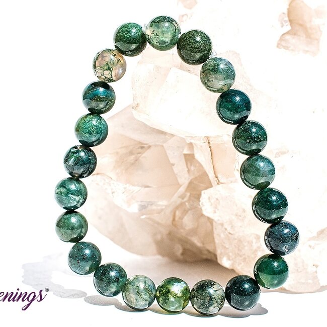Green Moss Agate Bracelets - 8mm