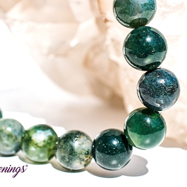 Green Moss Agate Bracelets - 8mm