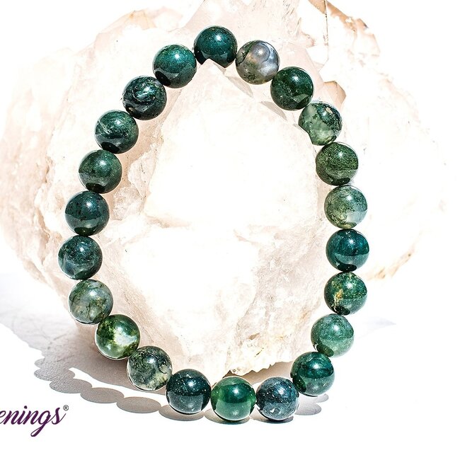 Green Moss Agate Bracelets - 8mm