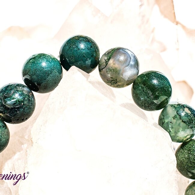Green Moss Agate Bracelets - 8mm