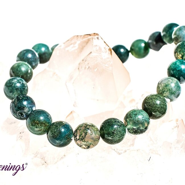 Green Moss Agate Bracelets - 8mm