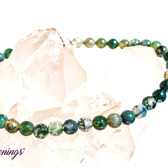 Green Moss Agate Bracelets - 4mm Mini