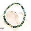 Moss Agate Bracelets - 4mm