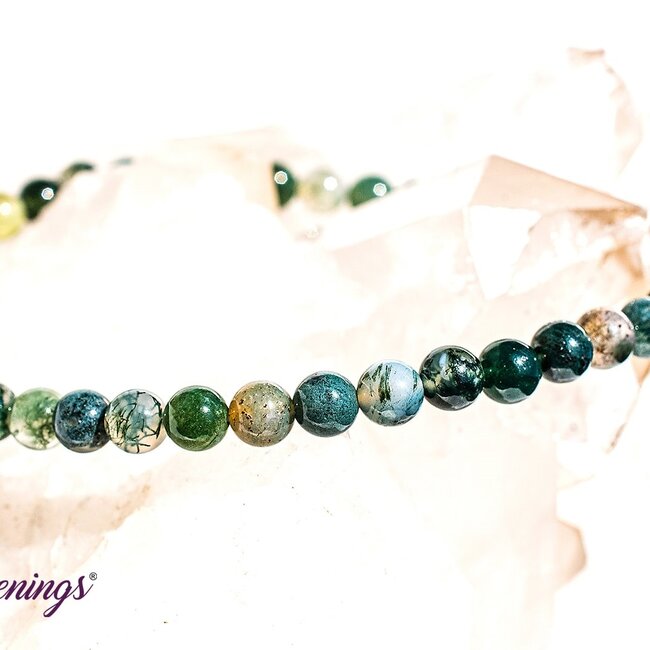Green Moss Agate Bracelets - 4mm Mini