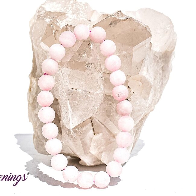 Rose Quartz (Matte) Bracelets - 8mm