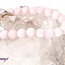 Matte Rose Quartz Bracelet - 8mm