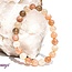 Multi Color Moonstone Bracelets - 8mm Peach Black White Cream