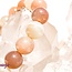 Multi Color Moonstone Bracelets - 8mm Peach Black White Cream