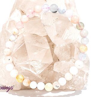 Mixed Pastel Morganite Bracelets - 5-6mm Multi Colored