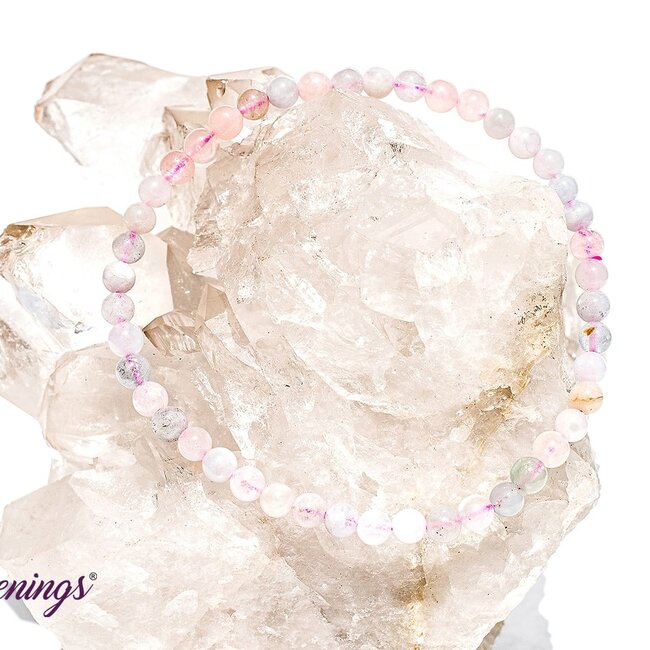 Mixed Pastel Morganite Bracelets - 4mm Mini