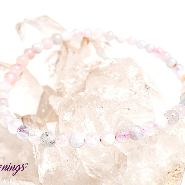 Mixed Pastel Morganite Bracelets - 4mm Mini