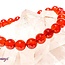 Dark Red Agate Bracelets - 8mm