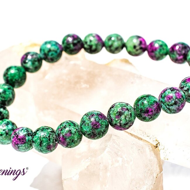 Ruby Zoisite (Anyolite) Bracelets - 8mm