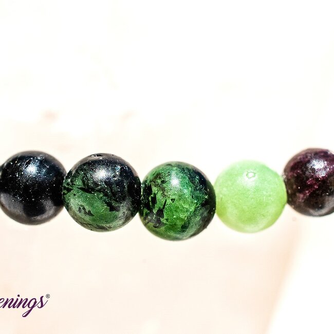Ruby Zoisite Bracelets - 4mm Mini