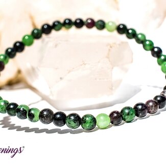 Ruby Zoisite Bracelets - 4mm Mini