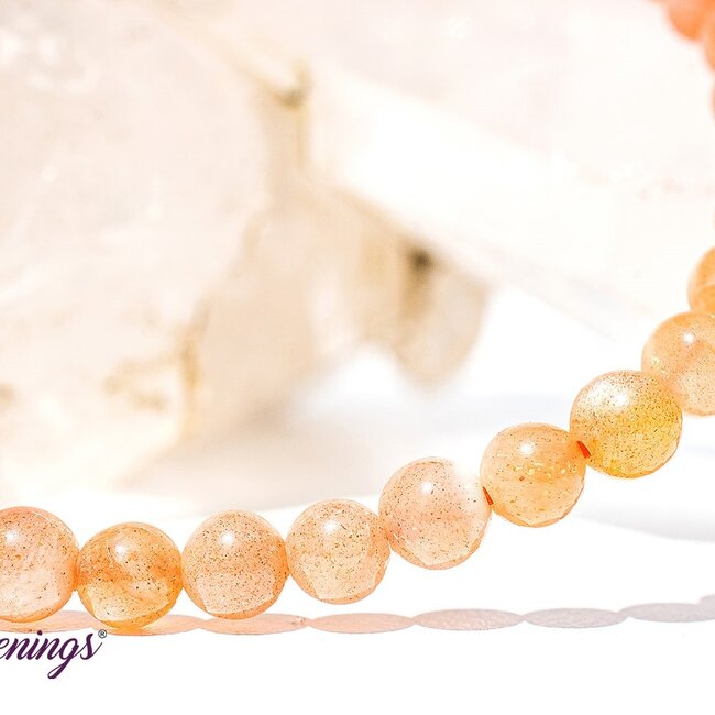 Peach Moonstone Bracelets - 6mm