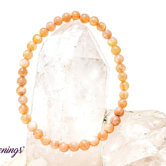 Peach Moonstone Bracelets - 6mm