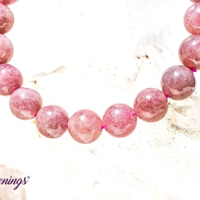 Purple Lavender Rose Quartz Bracelets - 8mm