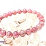 Purple Lavender Rose Quartz Bracelets - 8mm