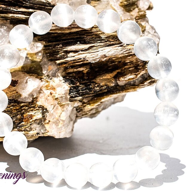 Selenite (Satin Spar Gypsum) Bracelets - 8mm