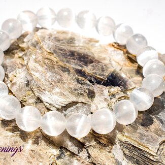 Selenite (Satin Spar Gypsum) Bracelets - 8mm