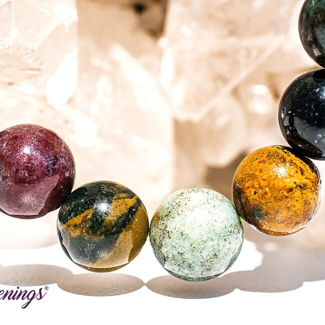 Ocean Jasper (Sea Sediment) Bracelets - 8 - 9mm Beaded