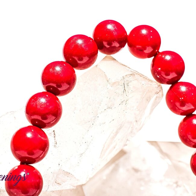 Red Coral Bracelets - 8mm