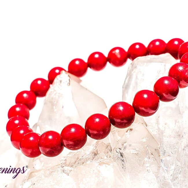 Red Coral Bracelets - (8 - 9mm)