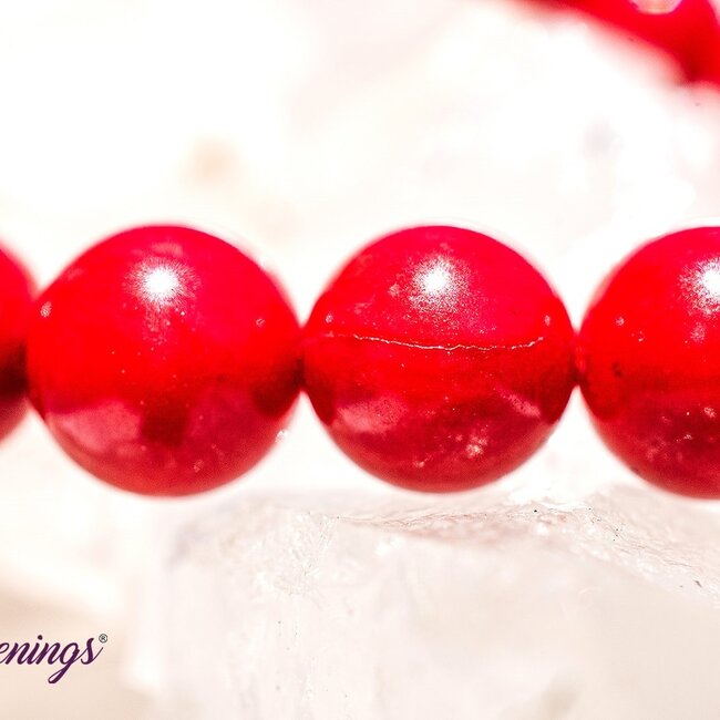 Red Coral Bracelets - 8mm