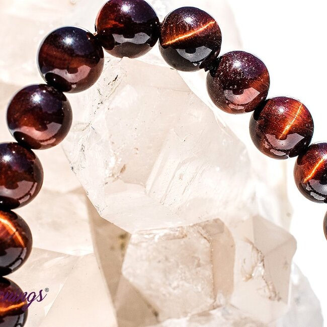 Red Tigers Eye Bracelets - 8mm