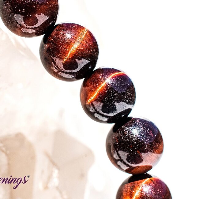 Red Tigers Eye Bracelets - 8mm