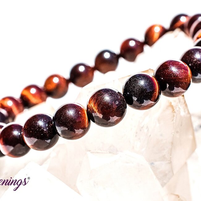 Red Tigers Eye Bracelets - 8mm