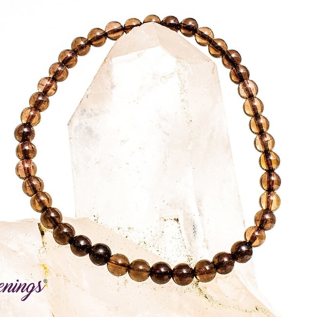 Smoky (Smokey) Quartz Bracelets - 4mm Mini