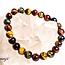 Tri Color Tiger Eye Bracelets (Gold, Red & Blue) - 8mm
