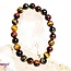 Tri Color Tiger Eye Bracelets (Gold, Red & Blue) - 8mm