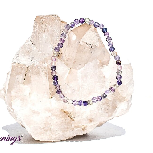Rainbow Fluorite Bracelets - 4mm Mini