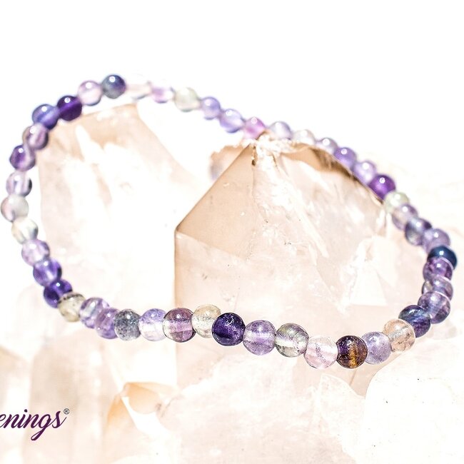 Rainbow Fluorite Bracelets - 4mm Mini