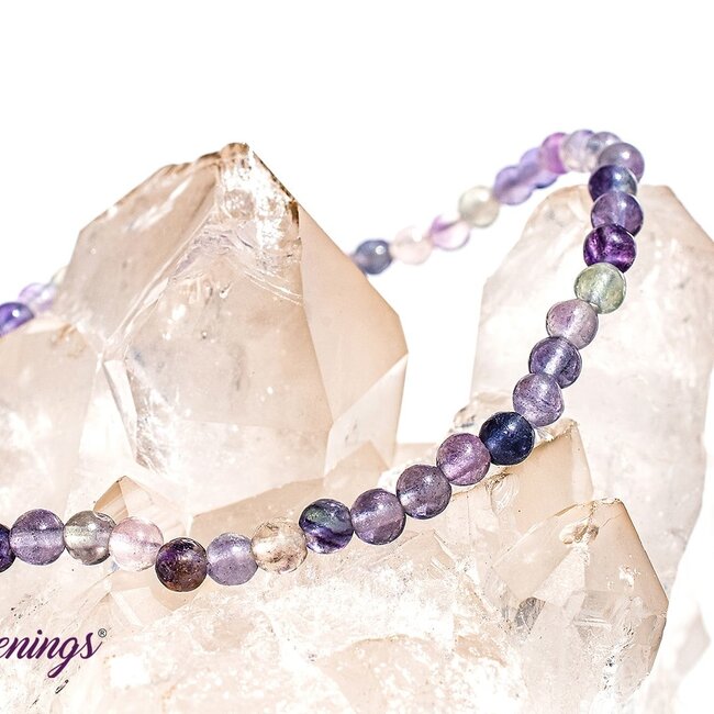 Rainbow Fluorite Bracelets - 4mm Mini